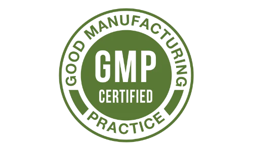 Good Manufacturing Practice (GMP) certified manufacturing badge for Balmorex Pro