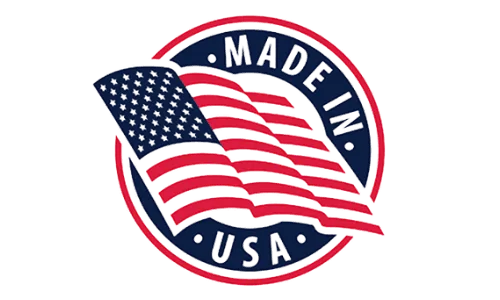 Foreign and domestic USA ingredients badge for Balmorex Pro pain relief cream